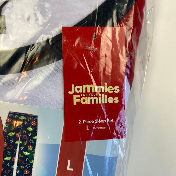 NEW CHRISTMAS woman's size large L Toy Story holiday morning pajamas pjs - Picture 6 of 10